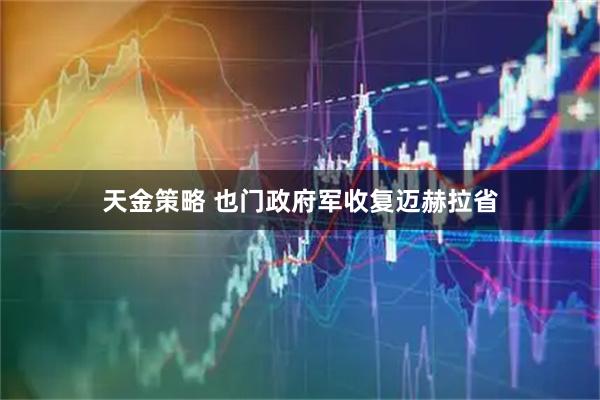 天金策略 也门政府军收复迈赫拉省