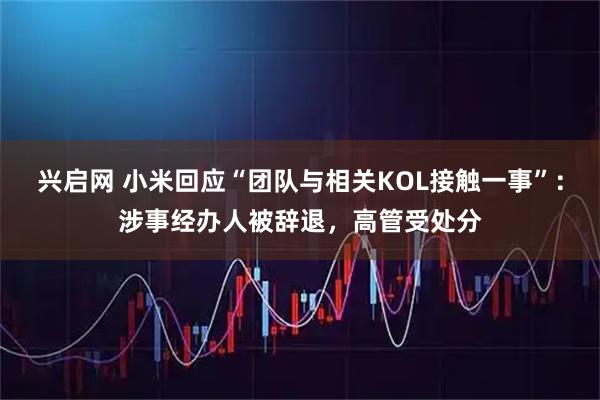 兴启网 小米回应“团队与相关KOL接触一事”：涉事经办人被辞退，高管受处分