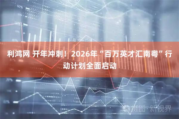 利鸿网 开年冲刺！2026年“百万英才汇南粤”行动计划全面启动