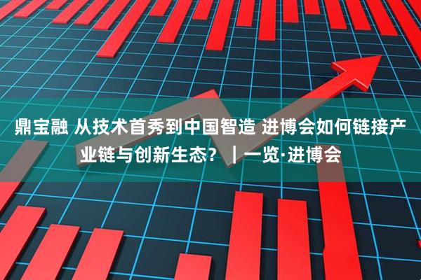 鼎宝融 从技术首秀到中国智造 进博会如何链接产业链与创新生态？｜一览·进博会